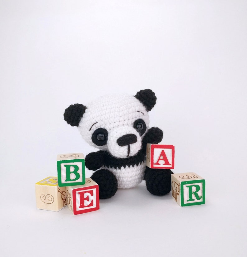 PATTERN: Po-Fu the Panda Crochet Panda Bear Pattern amigurumi panda crochet amigurumi pattern for panda PDF crochet pattern image 2