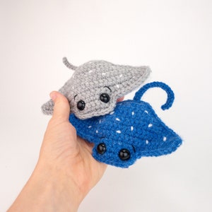 PATTERN: Raymond the Ray pattern amigurumi manta ray pattern crocheted manta ray pattern PDF crochet pattern image 6