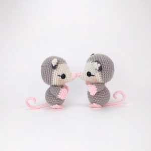 PATTERN: Posie the Possum crochet opossum pattern amigurumi opossum pattern crocheted possum PDF crochet pattern English Only image 5