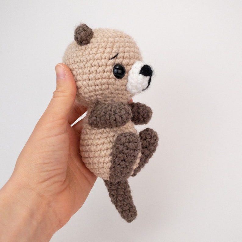 PATTERN: Otter Friends Crochet otter pattern amigurumi otter crocheted sea otter pattern crochet otter PDF crochet pattern image 7