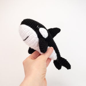 PATTERN: Oreo the Orca pattern amigurumi orca pattern crochet killer whale pattern crochet orca pattern PDF crochet pattern image 7