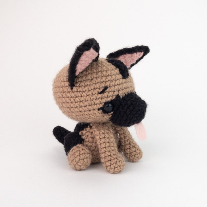 PATTERN: Gunther the German Shepherd Crochet German Shepherd pattern amigurumi German Shepherd pattern PDF crochet pattern image 3