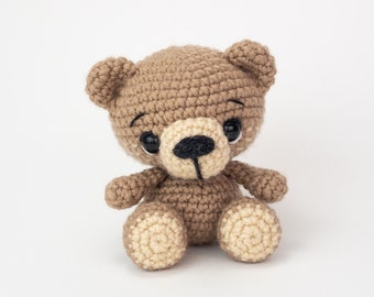 PATTERN: Benji the Bear Crochet Bear Pattern Amigurumi Bear - Main Image