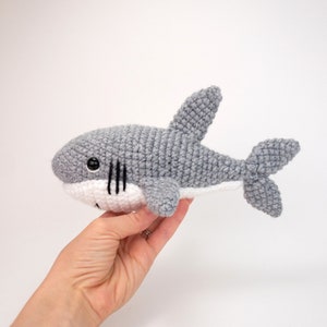 PATTERN: Shawn the shark Crochet shark pattern amigurumi shark pattern crocheted shark pattern PDF crochet pattern image 5