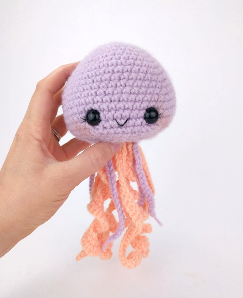 PATTERN: June the Jellyfish pattern amigurumi jellyfish pattern crocheted jellyfish pattern PDF crochet pattern image 2