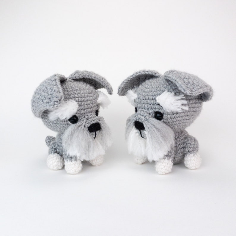 PATTERN: Smokey the Schnauzer Crochet schnauzer pattern amigurumi schnauzer pattern crocheted schnauzer puppy PDF crochet pattern image 6