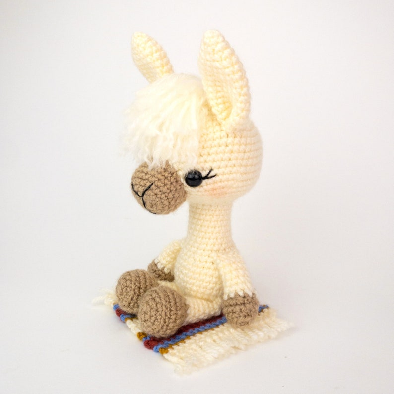 MODÈLE : Lucy la lama modèle Lama au crochet modèle Lama amigurumi modèle Lama au crochet Modèle PDF au crochet image 4
