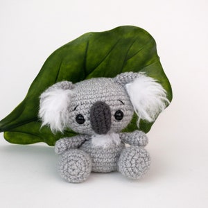 PATTERN: Kimba the Koala Crochet koala pattern amigurumi koala pattern koala baby koala stuffed animal PDF crochet pattern image 1