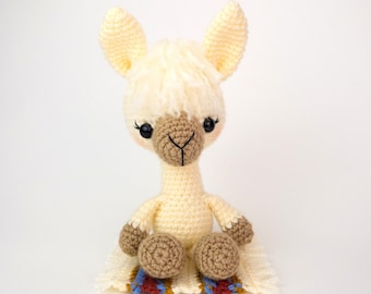 PATTERN: Lucy the Llama - Crochet llama pattern - amigurumi llama pattern - crocheted llama pattern - PDF crochet pattern