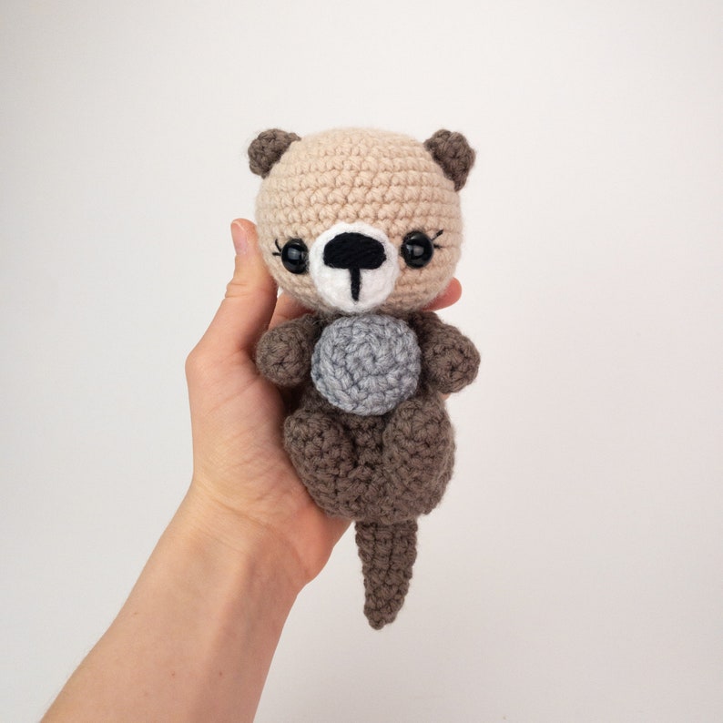 PATTERN: Otter Friends Crochet otter pattern amigurumi otter crocheted sea otter pattern crochet otter PDF crochet pattern image 4