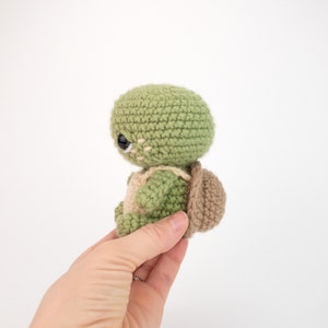 PATTERN: Timmy the Tiny Turtle Crochet turtle pattern amigurumi baby turtle crocheted turtle pattern PDF crochet pattern image 4