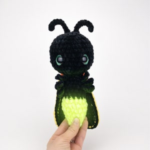 PATTERN: No Sew Plush Flash the Firefly pattern - glows in the dark! - amigurumi firefly pattern - lightning bug - PDF crochet pattern