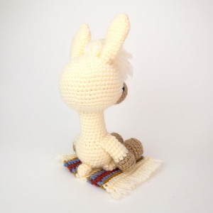 MODÈLE : Lucy la lama modèle Lama au crochet modèle Lama amigurumi modèle Lama au crochet Modèle PDF au crochet image 3