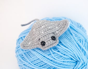 PATTERN: Raymond the Ray pattern - amigurumi manta ray pattern - crocheted manta ray pattern - PDF crochet pattern