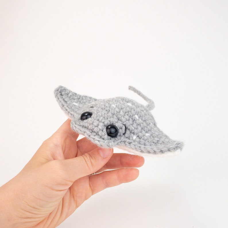 PATTERN: Raymond the Ray pattern amigurumi manta ray pattern crocheted manta ray pattern PDF crochet pattern image 10