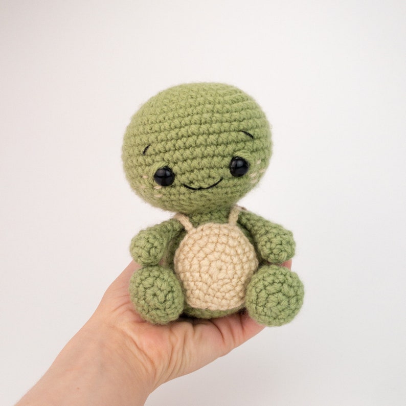 PATTERN: Tommy the Turtle Crochet turtle pattern amigurumi turtle crocheted turtle pattern PDF crochet pattern image 3