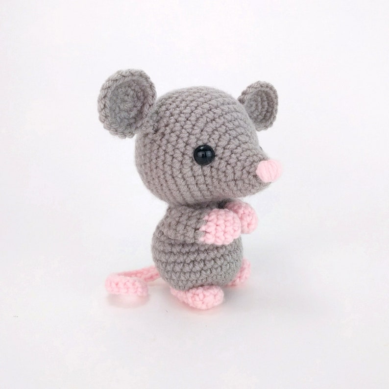PATTERN: Maxwell the Mouse Crochet mouse pattern amigurumi mouse pattern crocheted mouse pattern PDF pattern English Only image 4