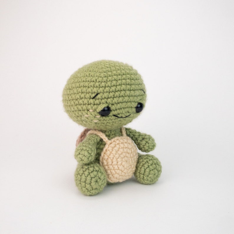 PATTERN: Tommy the Turtle Crochet turtle pattern amigurumi turtle crocheted turtle pattern PDF crochet pattern image 6