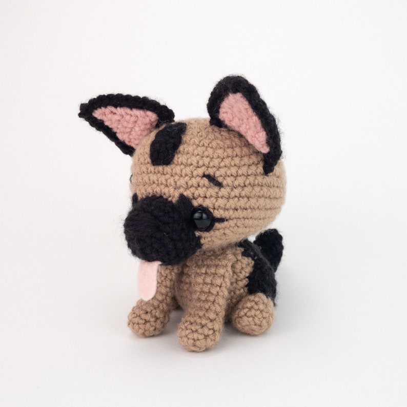 PATTERN: Gunther the German Shepherd Crochet German Shepherd pattern amigurumi German Shepherd pattern PDF crochet pattern image 4