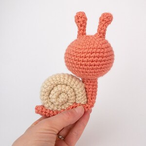 PATTERN: Sally the Snail Crochet snail pattern amigurumi snail pattern crocheted snail slug bug pattern PDF crochet pattern image 2