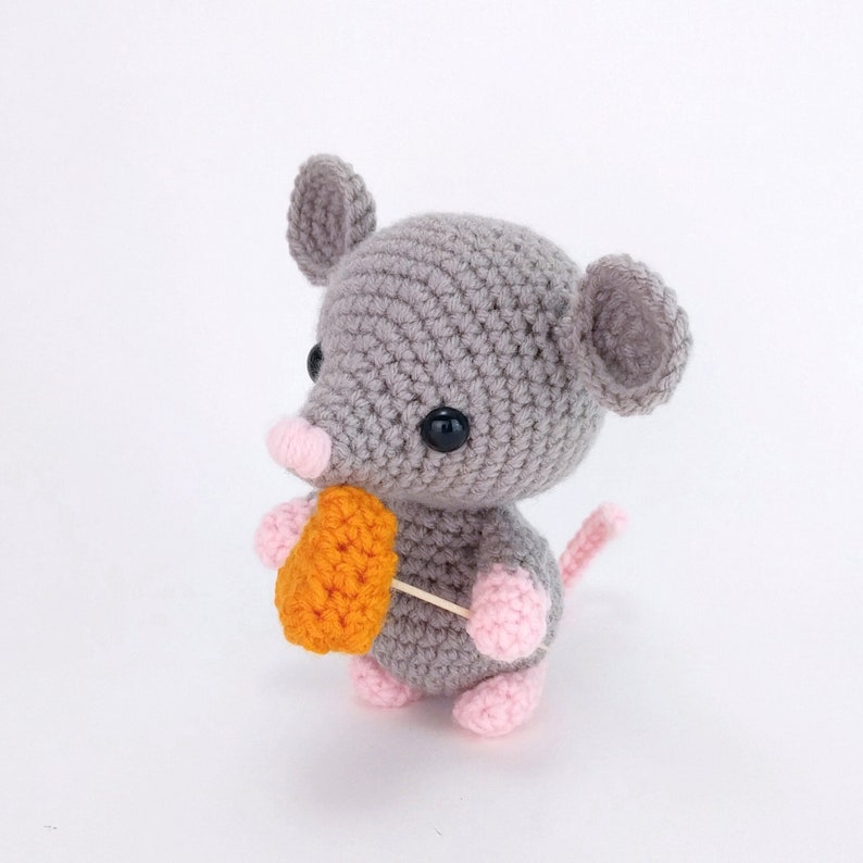 PATTERN: Maxwell the Mouse Crochet mouse pattern amigurumi mouse pattern crocheted mouse pattern PDF pattern English Only image 6