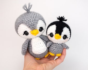 PATTERN: Penguin and Baby pattern - amigurumi penguin pattern - crochet penguin pattern - baby penguin amigurumi - PDF crochet pattern