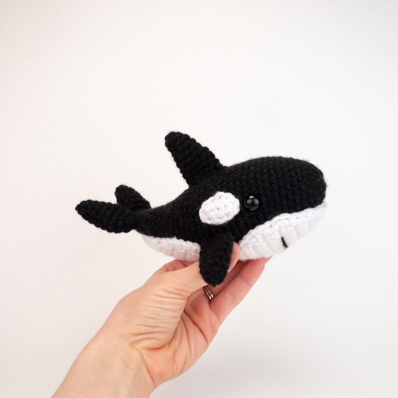 PATTERN: Oreo the Orca pattern amigurumi orca pattern crochet killer whale pattern crochet orca pattern PDF crochet pattern image 6