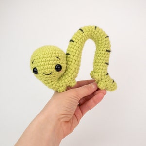 PATTERN: Iggy the Inchworm Crochet inchworm pattern amigurumi inchworm pattern crocheted bugs PDF crochet pattern image 1