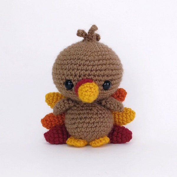 PATTERN: Terrence the Turkey - Crochet turkey pattern - amigurumi turkey - turkey pattern - crocheted turkey - PDF crochet pattern