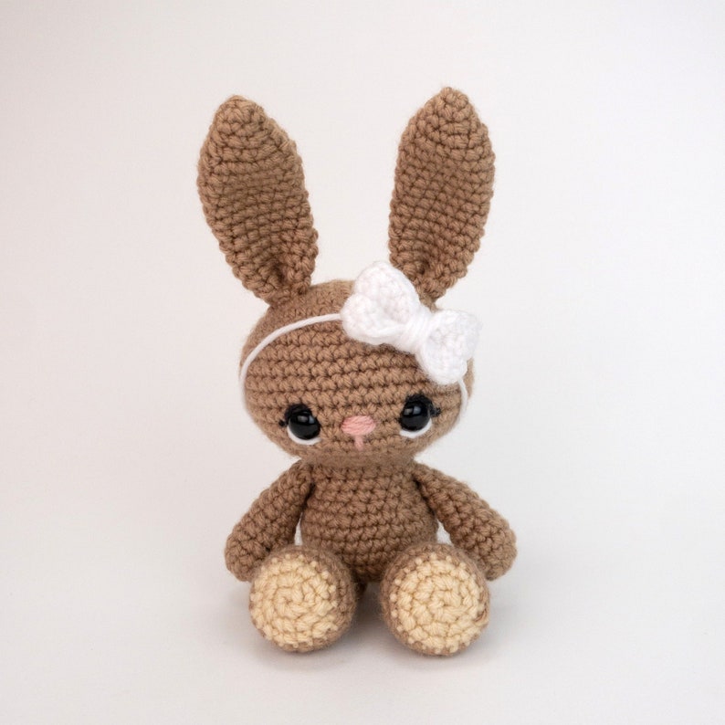 PATTERN: Bryce the Bunny - Crochet bunny pattern - amigurumi rabbit - crocheted bunny pattern - woodland animal - PDF crochet pattern image 1