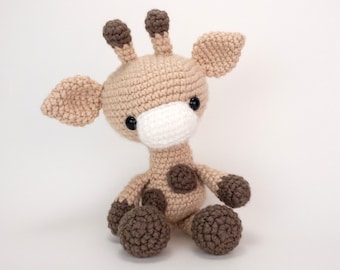 PATTERN: Gabe the Giraffe - Crochet giraffe pattern - amigurumi giraffe pattern - crocheted giraffe pattern - PDF crochet pattern