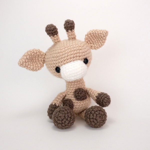 PATTERN: Gabe the Giraffe - Crochet giraffe pattern - amigurumi giraffe pattern - crocheted giraffe pattern - PDF crochet pattern