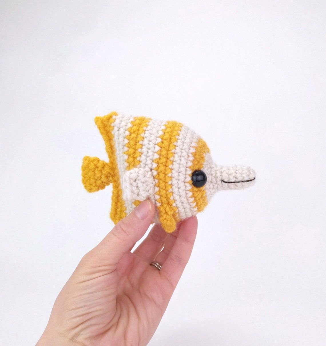 PATTERN: Bubbles the Butterfly Fish Pattern - Amigurumi Fish Pattern ...