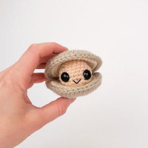 MUSTER: Low Sew Cleo the Clam Anleitung - Amigurumi Muschel Anleitung - gehäkelte Muschel Anleitung - PDF Häkelanleitung