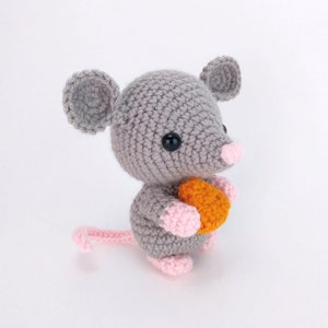 PATTERN: Maxwell the Mouse Crochet mouse pattern amigurumi mouse pattern crocheted mouse pattern PDF pattern English Only image 3