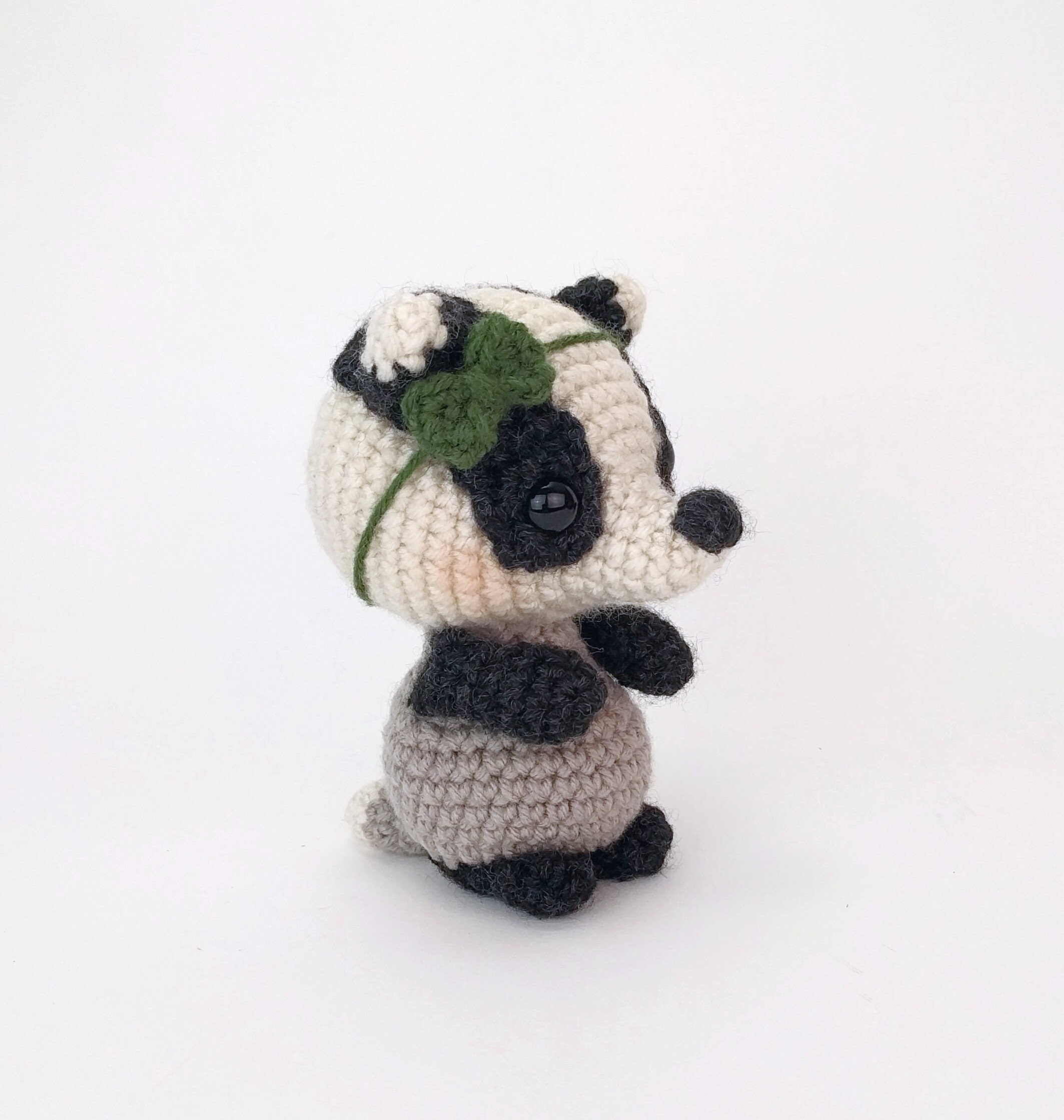 PATTERN: Blossom the Badger - Crochet Badger Pattern - Amigurumi