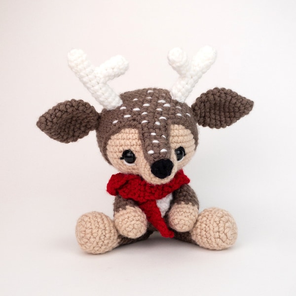 PATTERN: Devin the Deer - Crochet deer pattern - amigurumi deer pattern - crocheted deer pattern - deer toy - PDF crochet pattern