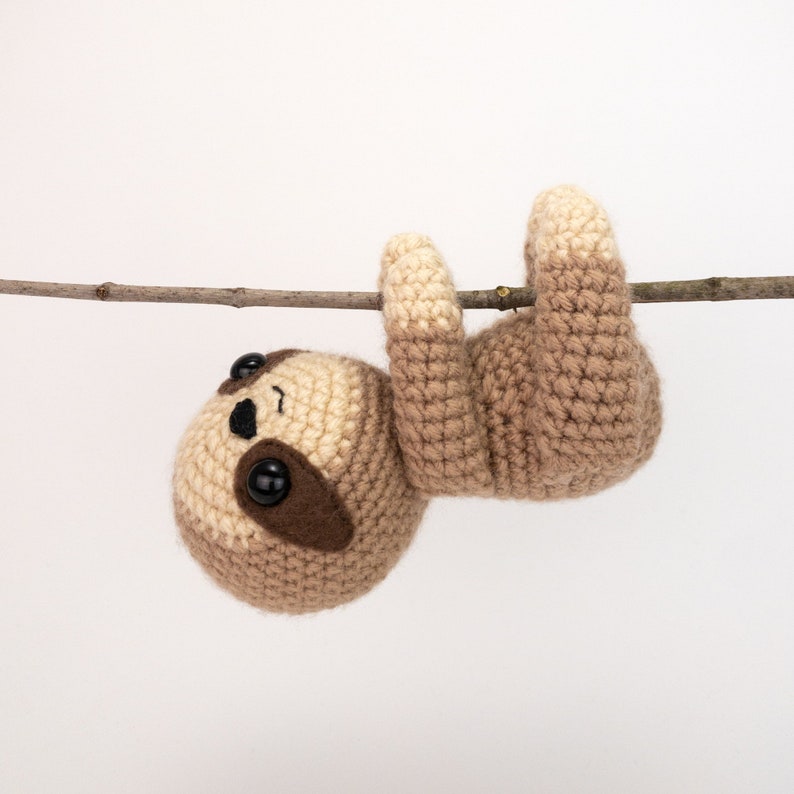 PATTERN: Sammy the Sloth Crochet sloth pattern amigurumi sloth crocheted sloths pattern PDF crochet pattern English only image 4