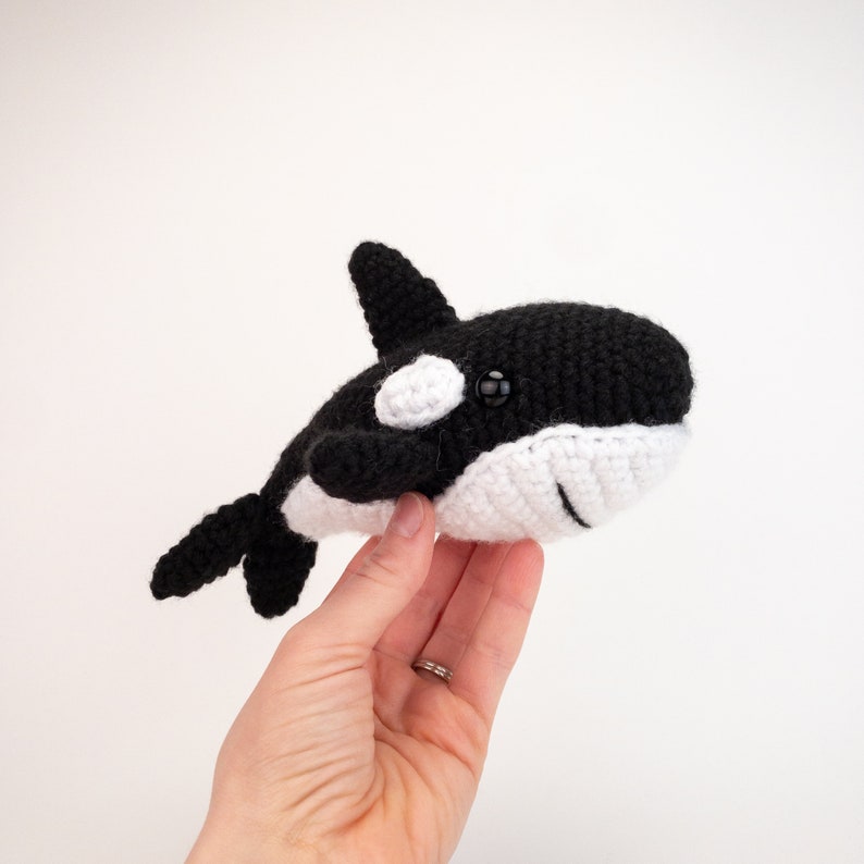 PATTERN: Oreo the Orca pattern amigurumi orca pattern crochet killer whale pattern crochet orca pattern PDF crochet pattern image 4