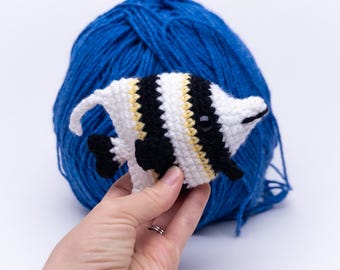 PATTERN: Angelo the Angelfish pattern - amigurumi angelfish pattern - crochet angelfish pattern - PDF crochet pattern