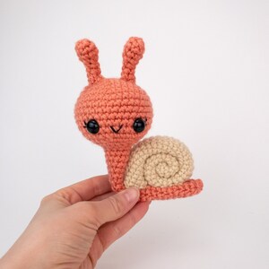 PATTERN: Sally the Snail Crochet snail pattern amigurumi snail pattern crocheted snail slug bug pattern PDF crochet pattern image 3