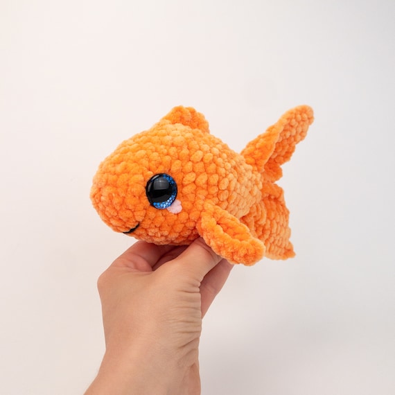 PATRON : modèle peluche Gloria le poisson rouge modèle amigurumi poisson  rouge épais laine super volumineuse facile à pelucher modèle PDF au crochet  -  France