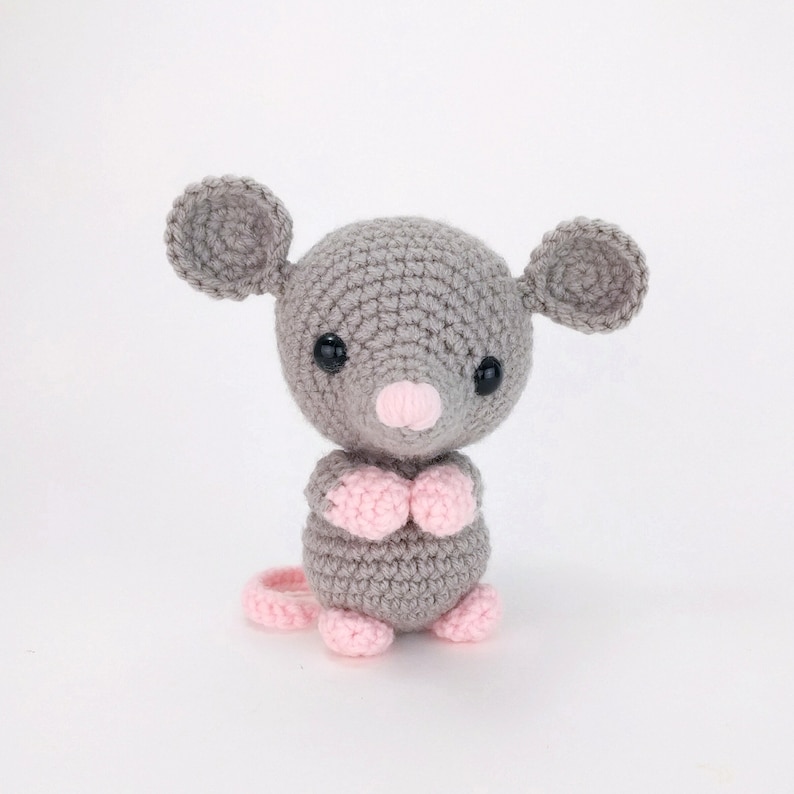 PATTERN: Maxwell the Mouse Crochet mouse pattern amigurumi mouse pattern crocheted mouse pattern PDF pattern English Only image 2