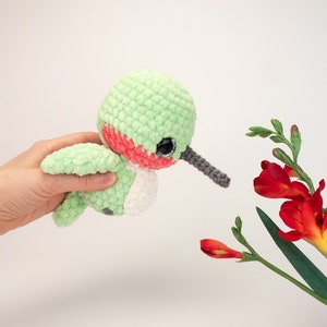 PATTERN: Plush Honey the Hummingbird pattern amigurumi chunky hummingbird pattern hummingbird plushie pattern PDF crochet pattern image 1