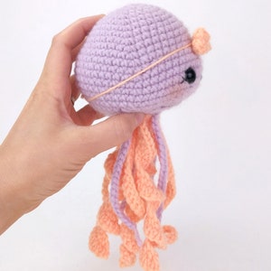 PATTERN: June the Jellyfish pattern amigurumi jellyfish pattern crocheted jellyfish pattern PDF crochet pattern image 3