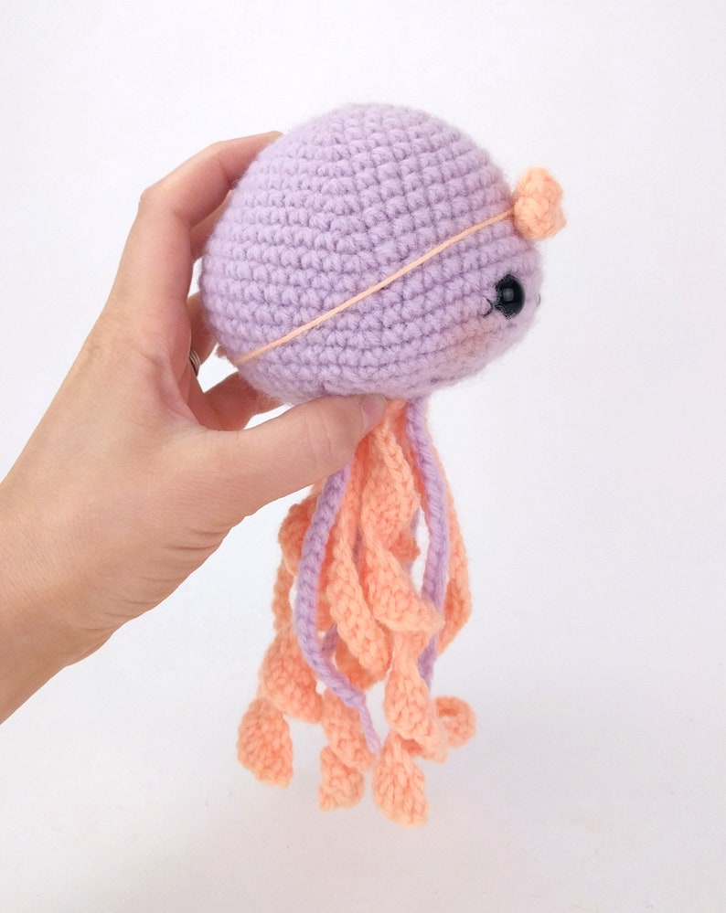 PATTERN: June the Jellyfish pattern amigurumi jellyfish pattern crocheted jellyfish pattern PDF crochet pattern image 3