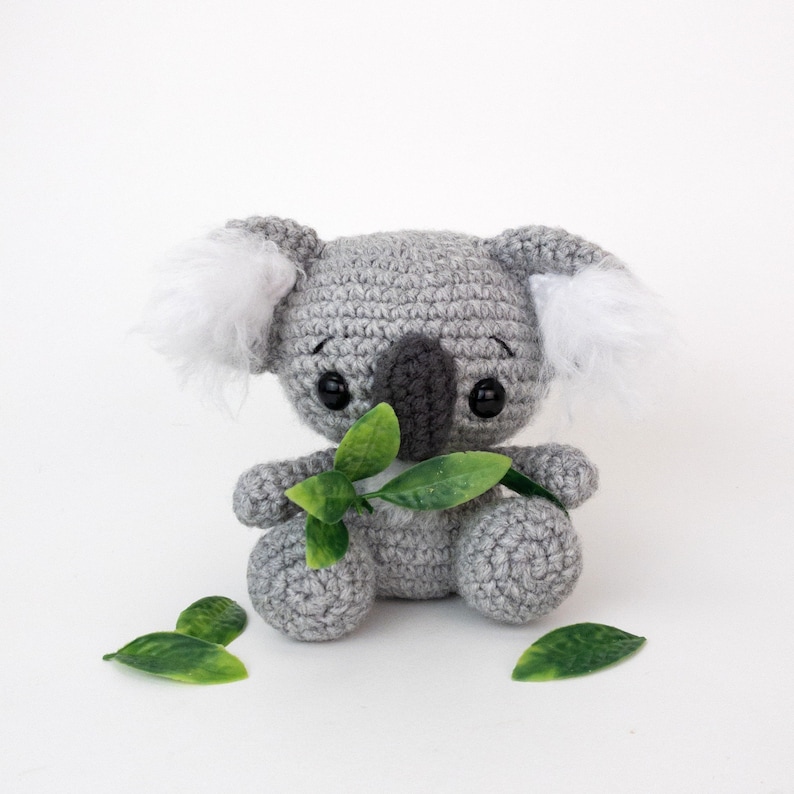 PATTERN: Kimba the Koala Crochet koala pattern amigurumi koala pattern koala baby koala stuffed animal PDF crochet pattern image 2