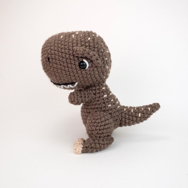 PATRÓN: Troy el T-Rex - Patrón tiranosaurio rex crochet - patrón amigurumi t-rex - patrón dinosaurio tejido a crochet - Patrón crochet PDF