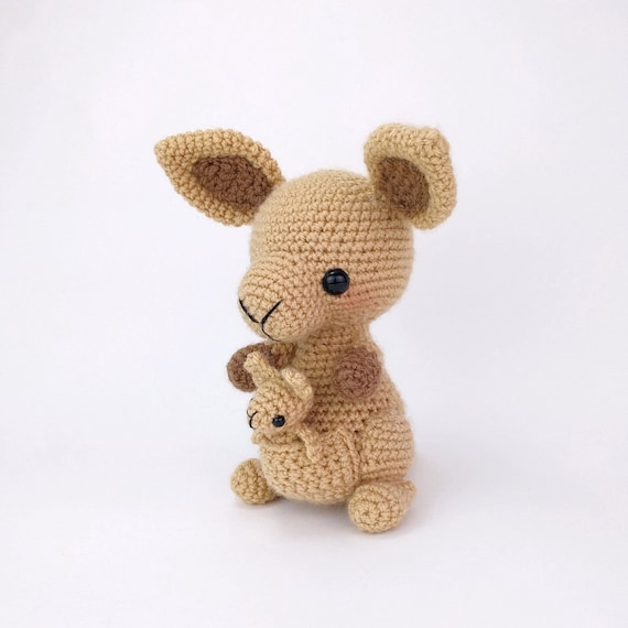 Buy PATTERN: Kangaroo and Baby Crochet Pattern Amigurumi Kangaroo Pattern  Crocheted Kangaroo PDF Crochet Pattern English Only Online in India - Etsy