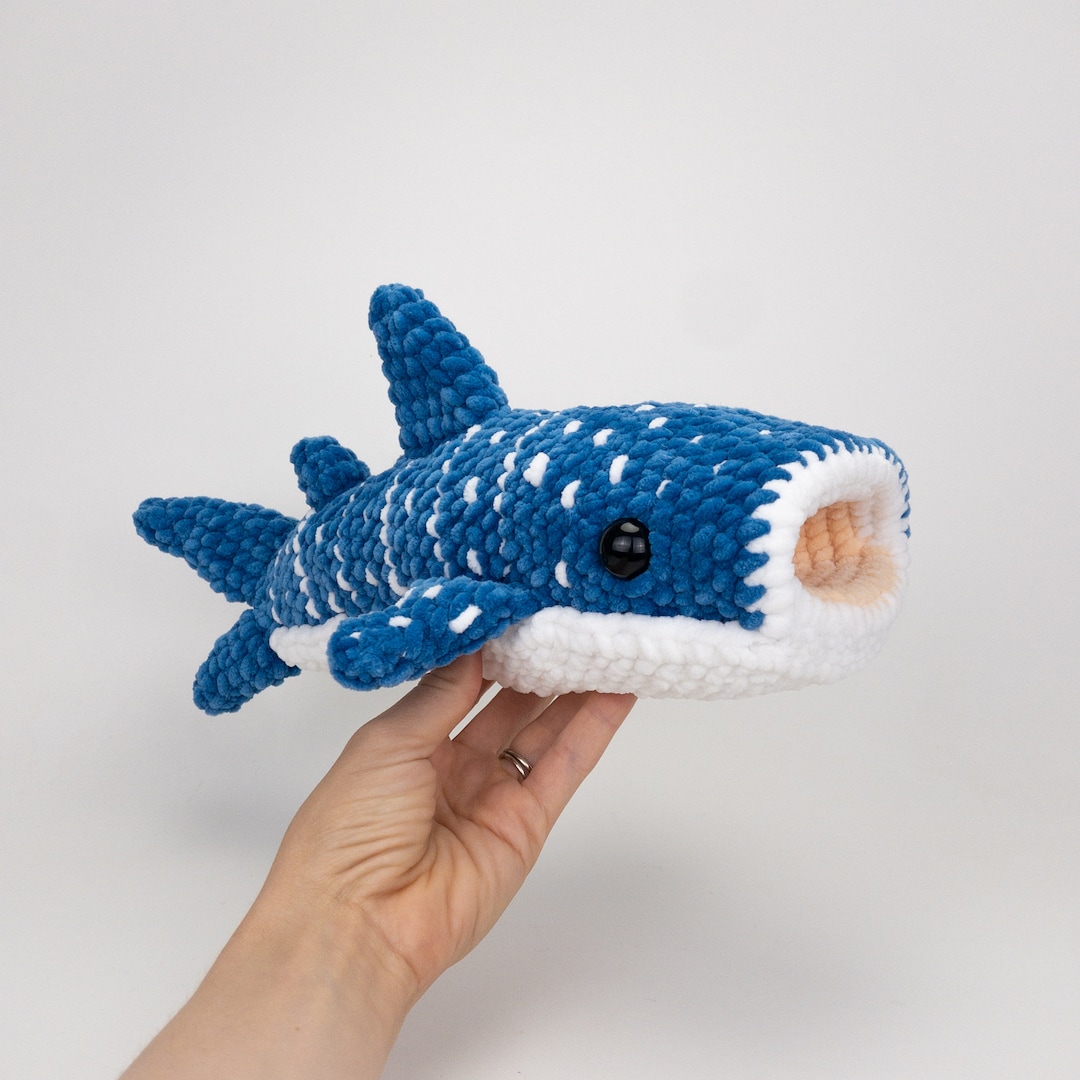 PATTERN: Plush Winslow the Whale Shark Crochet Plush Whale Shark ...